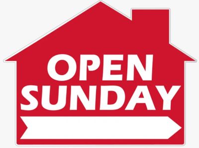 OPEN SUNDAY HOUSE SHAPE Red