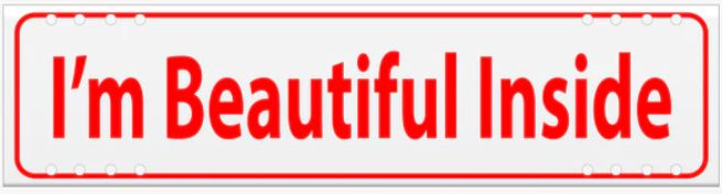 I'M BEAUTIFUL INSIDE Red