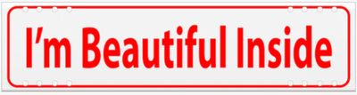 I'M BEAUTIFUL INSIDE Red