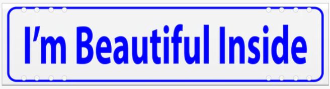 I'M BEAUTIFUL INSIDE Blue
