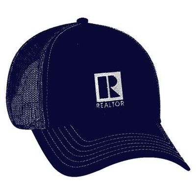 MESH BALL CAPS - REALTOR LOGO BRANDED Navy Blue/Navy Blue