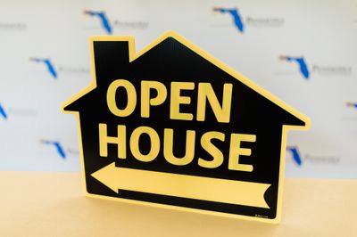 OPEN HOUSE (HOUSE SHAPE) Black/Yellow