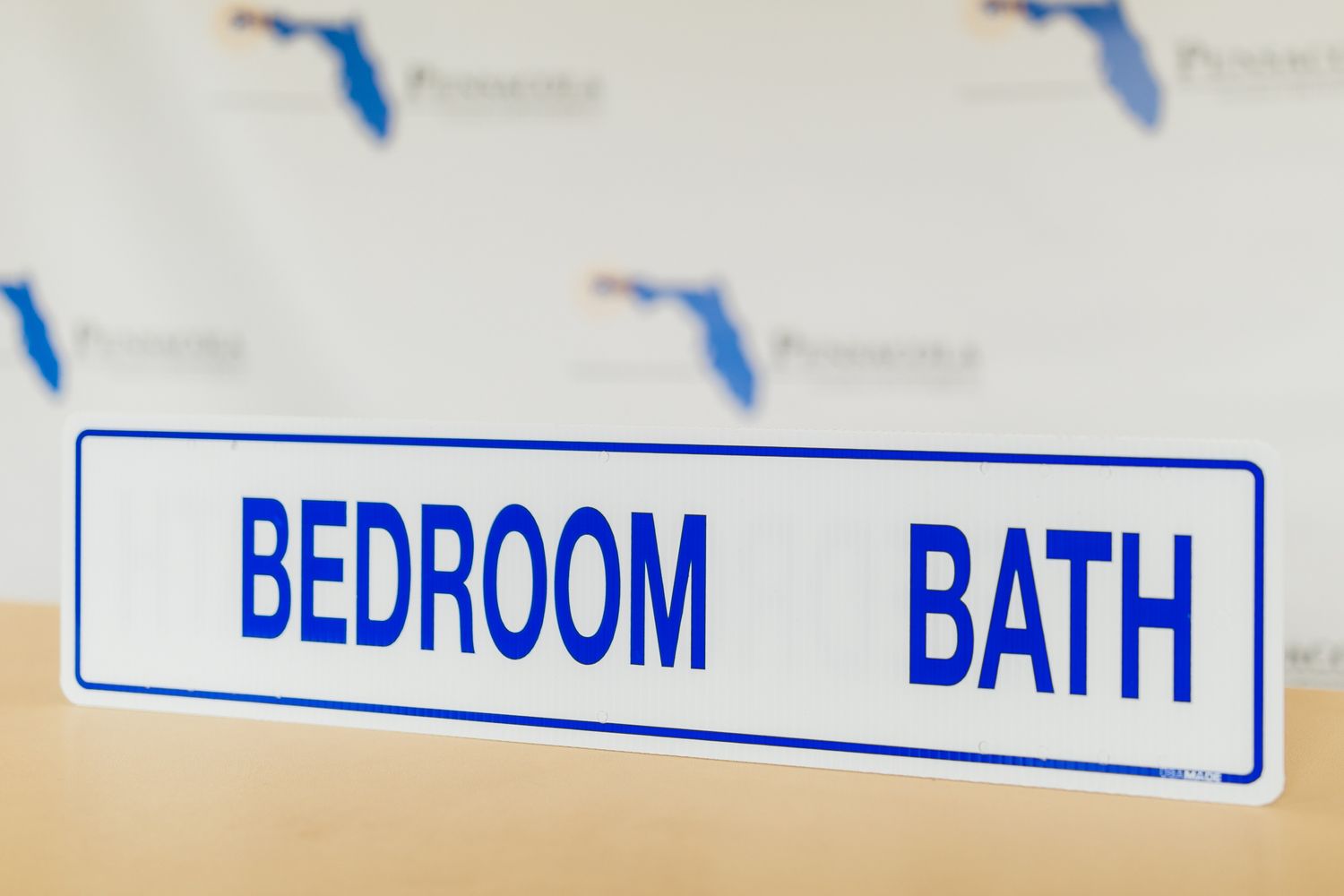 (BLANK) BEDROOM (BLANK) BATH Blue