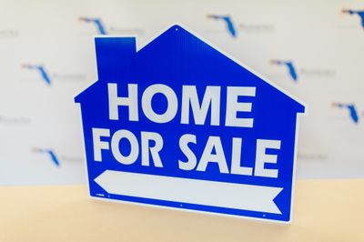 HOME FOR SALE HOUSE SHAPE Blue