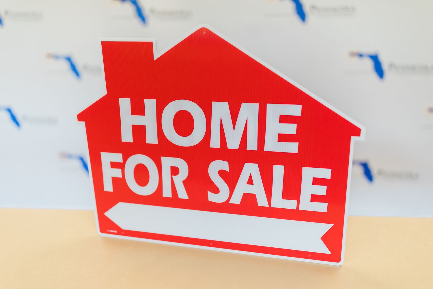 HOME FOR SALE HOUSE SHAPE Red