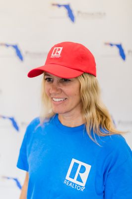 RED BASEBALL CAP - REALTOR LOGO BRANDED