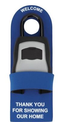 LOCKBOX DOOR PROTECTOR W/ STRAP Blue