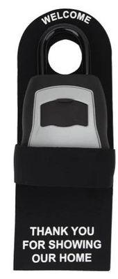 LOCKBOX DOOR PROTECTOR W/ STRAP Black