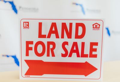 12x16 LAND FOR SALE (RED) W/ FAIR HOUSING + REALTOR LOGOS