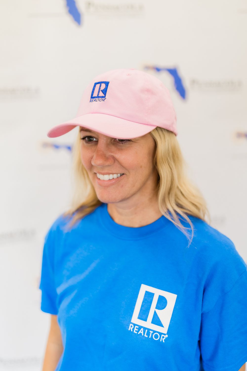 Pink - BASEBALL CAPS - REALTOR LOGO