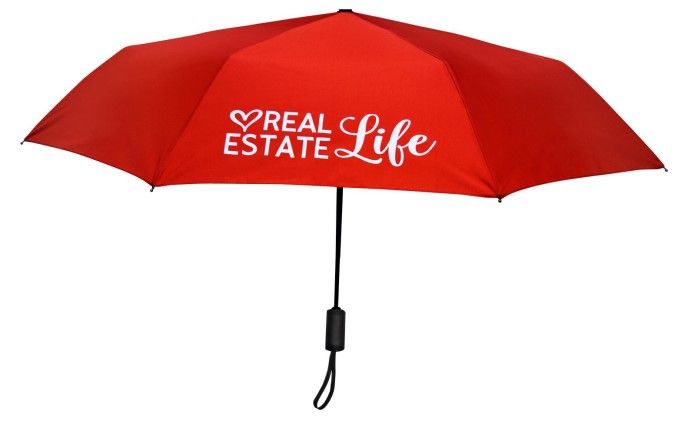 UMBRELLA - "REAL ESTATE LIFE" Red