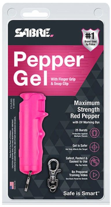 PEPPER SPRAY W/ Quick Release Key Ring Pink