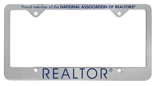 LICENSE PLATE FRAME - HEAVY PLASTIC (SILVER) PROUD MEMBER OF NAR