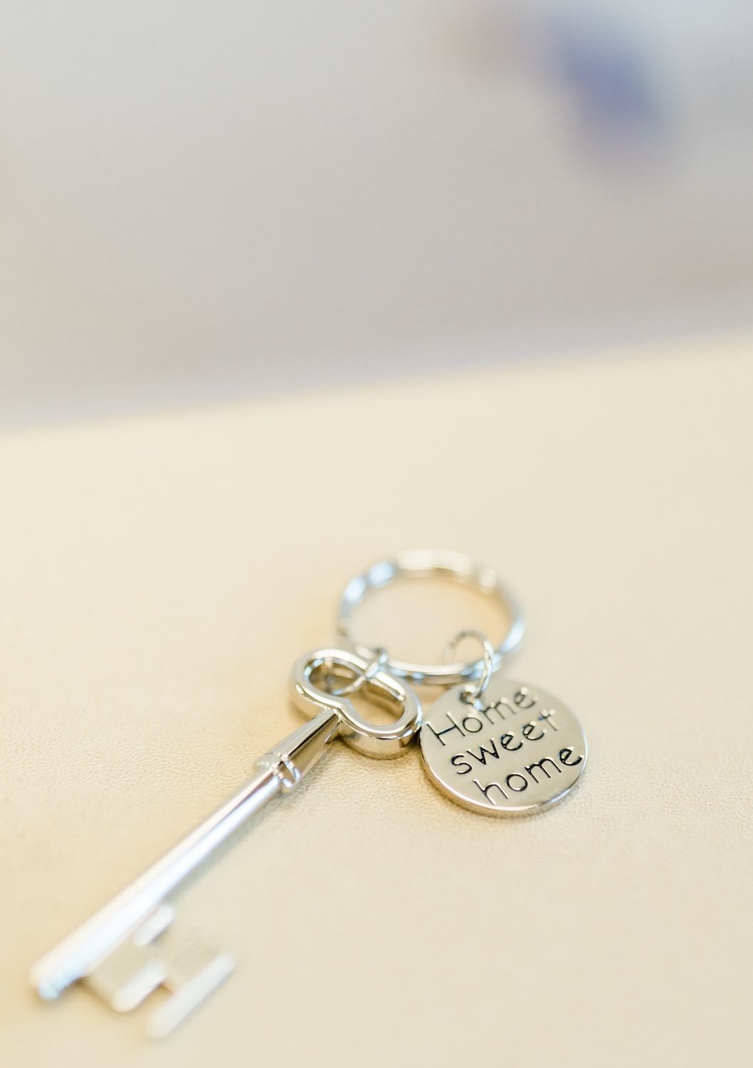 KEY CHAIN SILVER Home Sweet Home Key