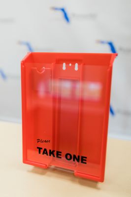 BROCHURE BOX with CARD HOLDER