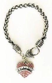 REALTOR HEART BRACELET - PINK