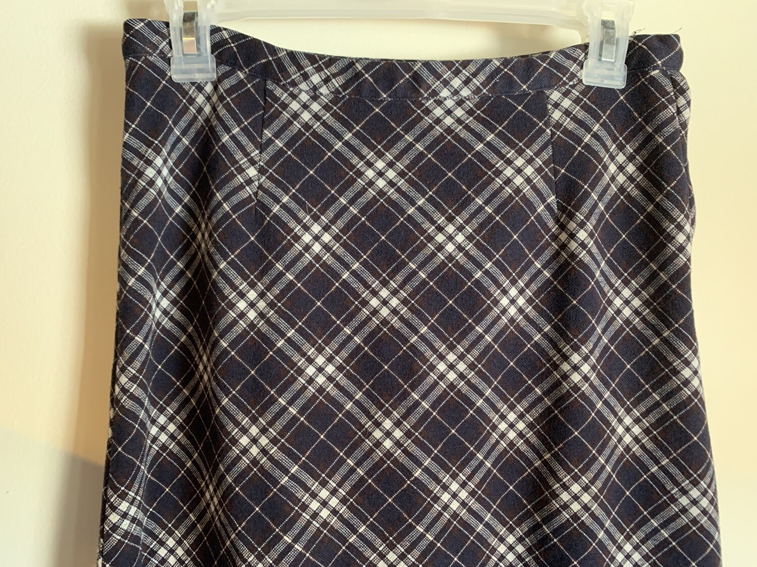Autumnal Argyle Stretchy Skirt // 90s Old Navy Long Skirt