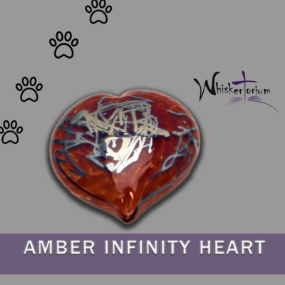 Amber Infinity Heart