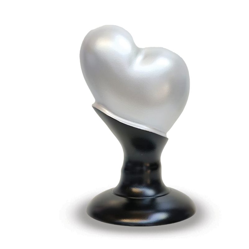 White Pedestal Heart Pedestal Heart