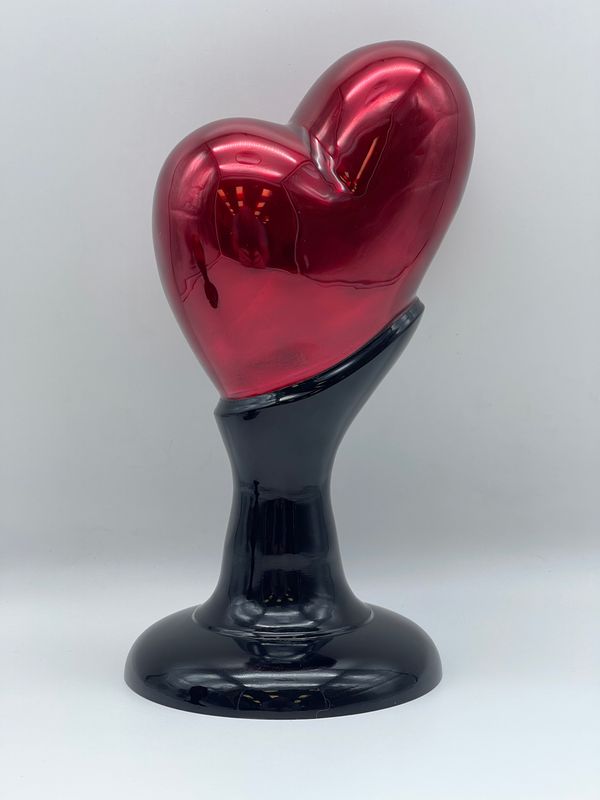 Red Pedestal Heart Red Pedestal Heart