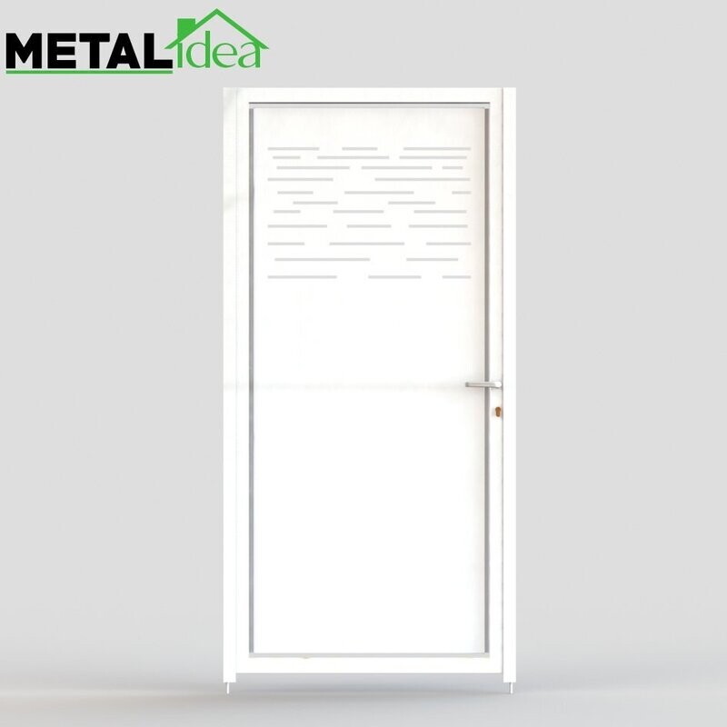 Puerta Peatonal Independiente Modelo MURCIA, COLORES DISPONIBLES: Blanco (RAL 9016), MEDIDAS DISPONIBLES: 1 metro de ANCHO x 1 metro de ALTO