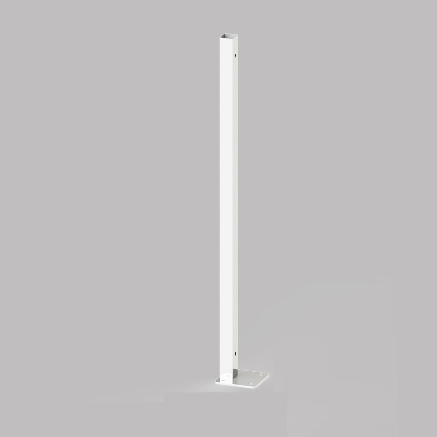 Poste Atornillar 40x40 Inicio (Derecha/Izquierda) para Barandilla 1950x945mm, COLORES DISPONIBLES: Blanco (RAL 9016)