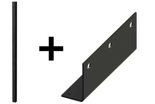 SOPORTE ESQUINERO + POSTE 40x40 a 1200mm