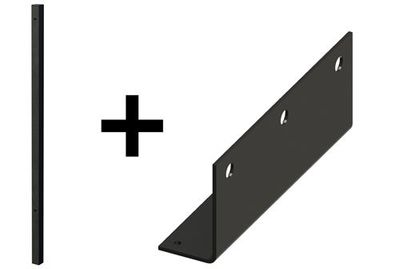 SOPORTE ESQUINERO + POSTE 40x40 a 1200mm