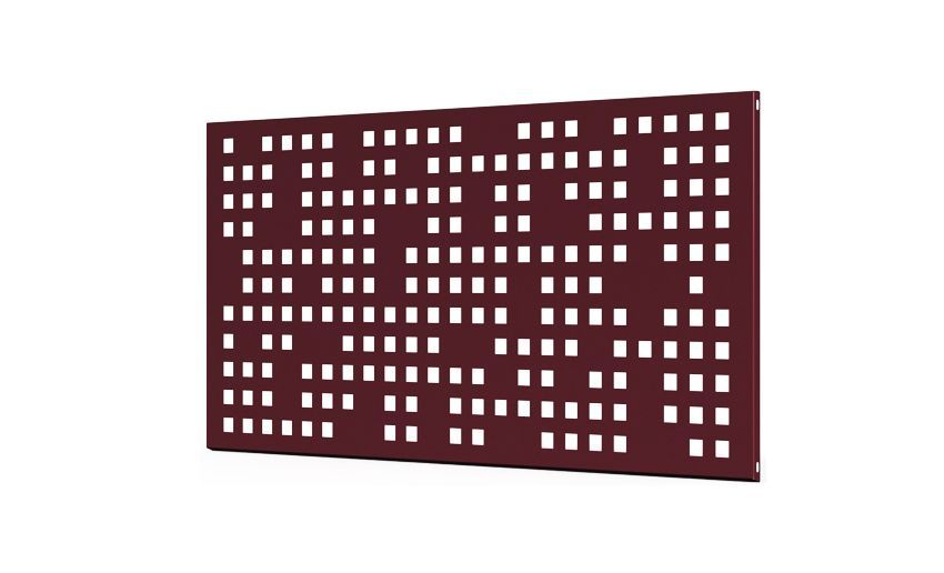 Valla S/Muro 1950x945mm Barcelona, COLORES DISPONIBLES: Granate (RAL 3005)