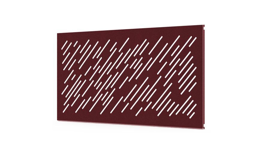 Valla S/Muro 1950x945mm Santander, COLORES DISPONIBLES: Granate (RAL 3005)
