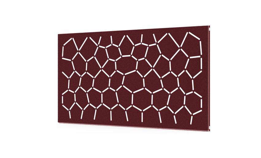 Valla S/Muro 1950x945mm Segovia, COLORES DISPONIBLES: GRANATE (RAL 3005)