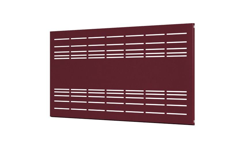 Valla S/Muro 1950x945mm Toledo, COLORES DISPONIBLES: Granate (RAL 3005)