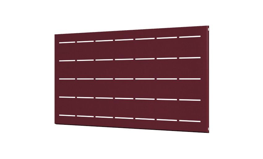 Valla S/Muro 1950x945mm Valencia, COLORES DISPONIBLES: Granate (RAL 3005)