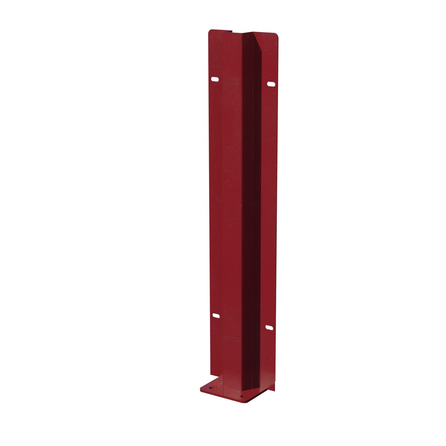 Poste central para atornillar para valla de 1890x720mm, COLORES DISPONIBLES: Granate (RAL 3005)
