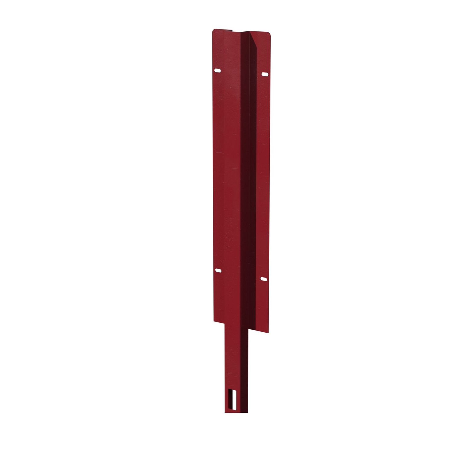 Poste central para obrar para valla de 1890x720mm, COLORES DISPONIBLES: Granate (RAL 3005)