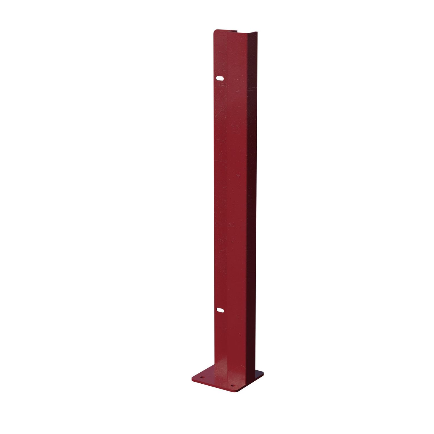 Poste inicio derecha para atornillar para valla de 1890x720mm, COLORES DISPONIBLES: Granate (RAL 3005)