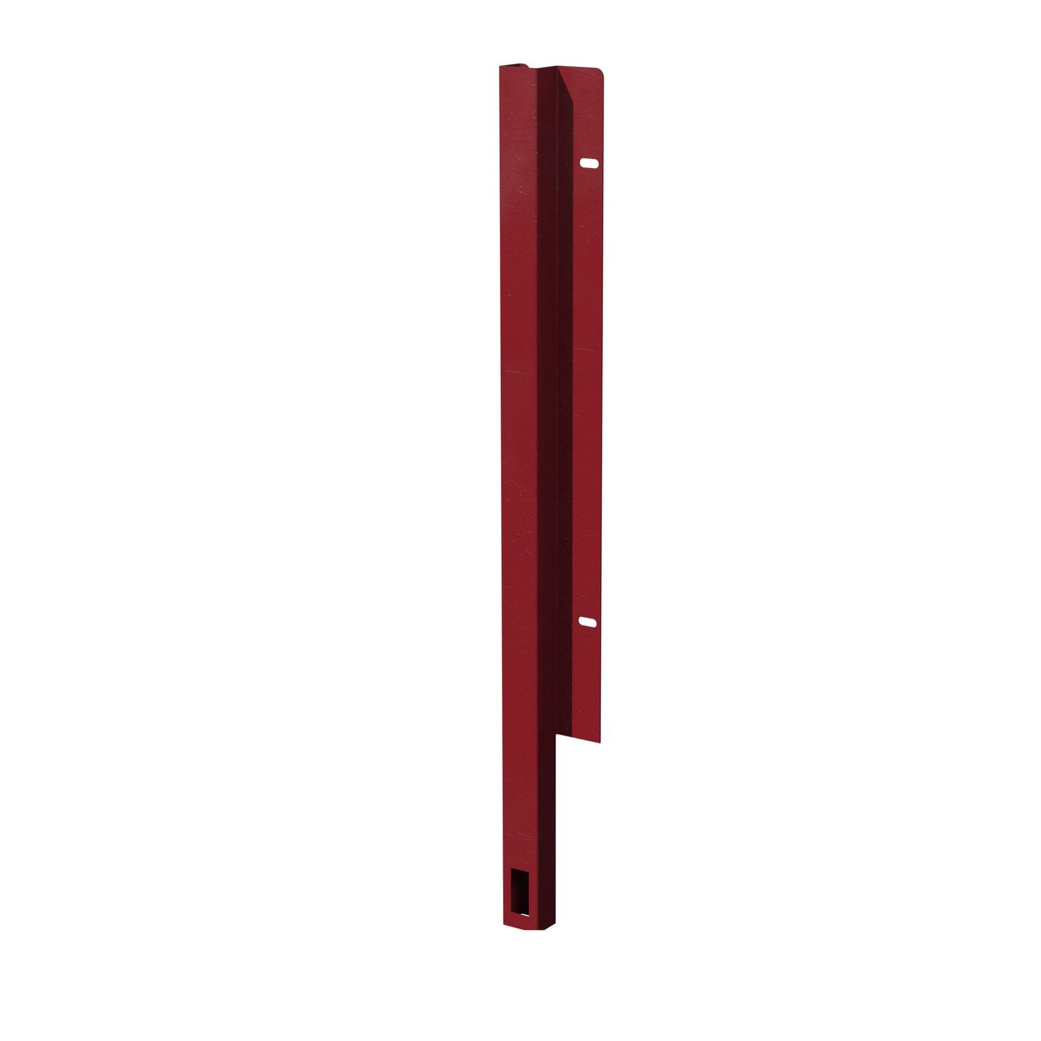 Poste inicio izquierda para obrar para valla de 1890x720mm, COLORES DISPONIBLES: Granate (RAL 3005)