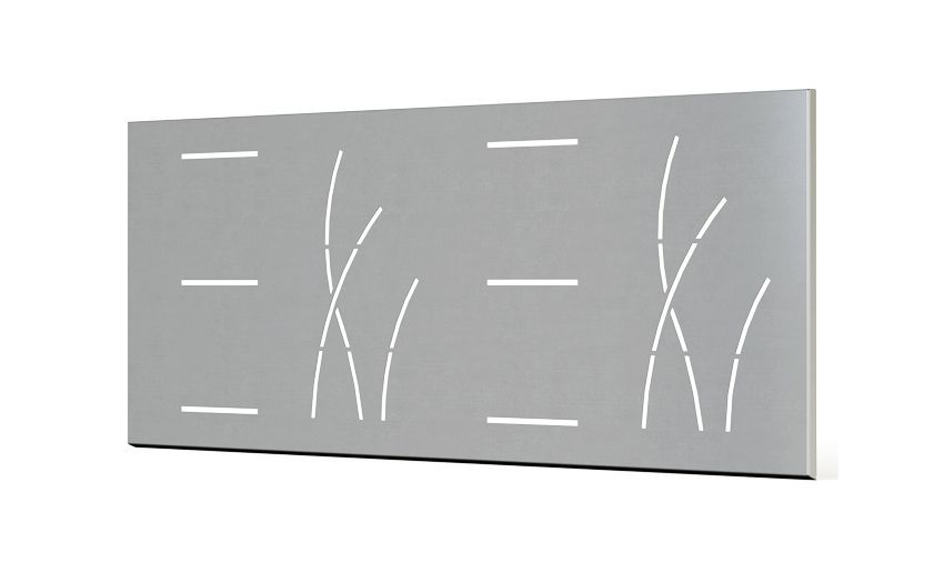 Valla S/Muro 1890x720mm Almería, COLORES DISPONIBLES: Galvanizado (GAL)