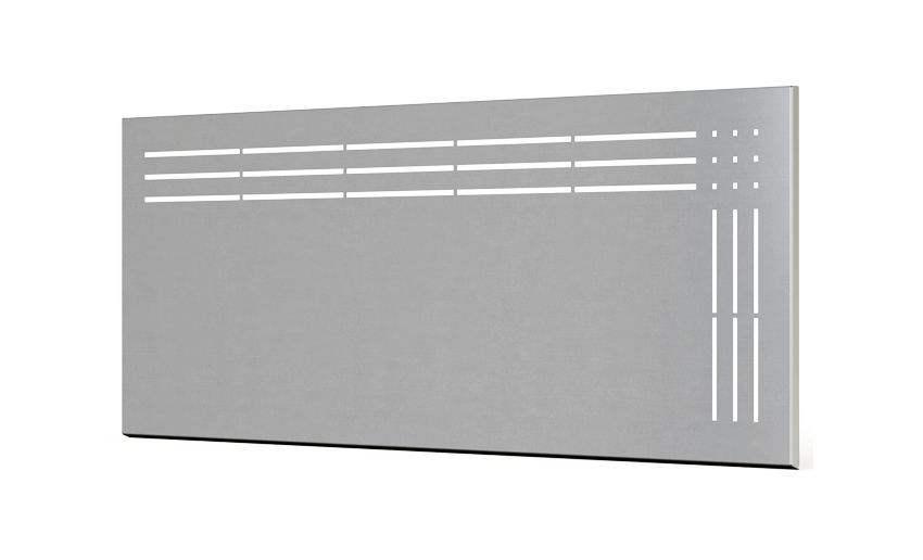 Valla S/Muro 1890x720mm La Coruña, COLORES DISPONIBLES: Galvanizado (GAL)