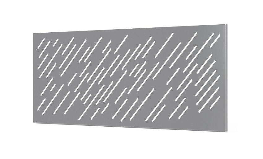 Valla S/Muro 1890x720mm Santander, COLORES DISPONIBLES: Galvanizado (GAL)