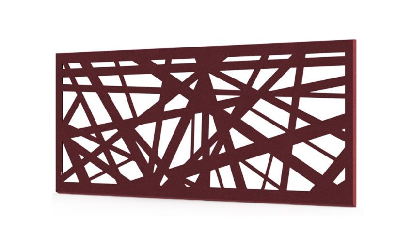 Valla S/Muro 1890x720mm Menorca, COLORES DISPONIBLES: GRANATE (RAL3005)
