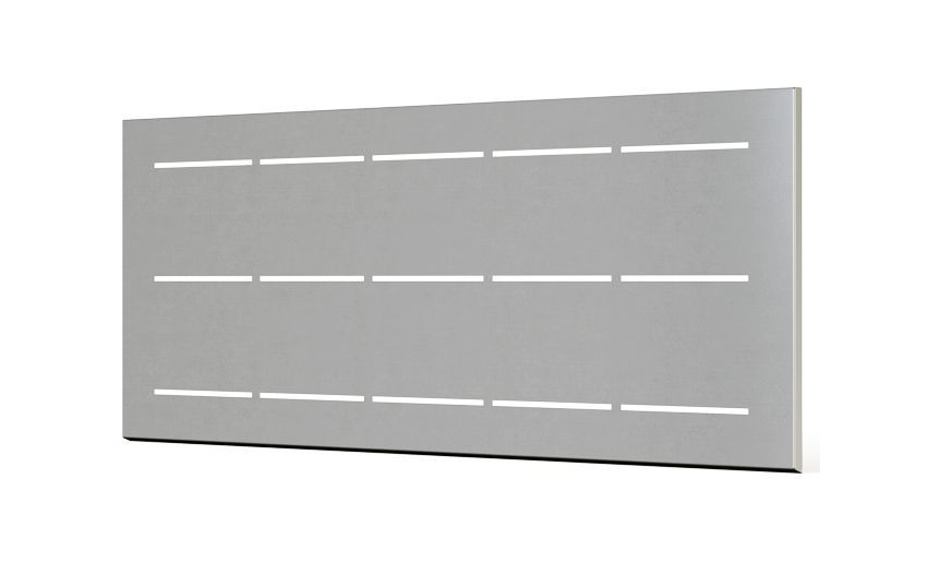 Valla S/Muro 1890x720mm Valencia, COLORES DISPONIBLES: Galvanizado (GAL)