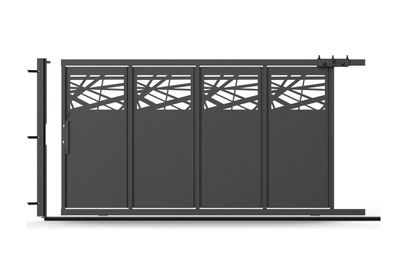 Puerta Corredera + Peatonal Integrada Modelo MENORCA