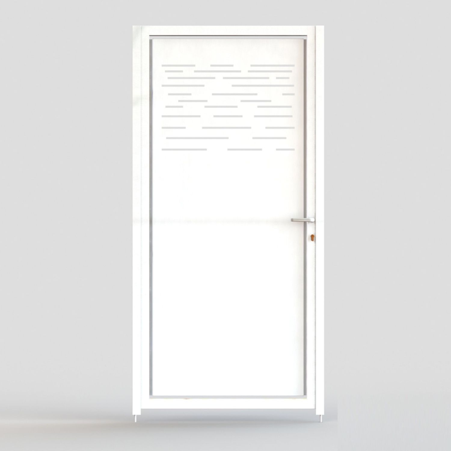 Puerta Peatonal Independiente Modelo MURCIA, COLORES DISPONIBLES: Blanco (RAL 9016), MEDIDAS DISPONIBLES: 1 metro de ANCHO x 1 metro de ALTO