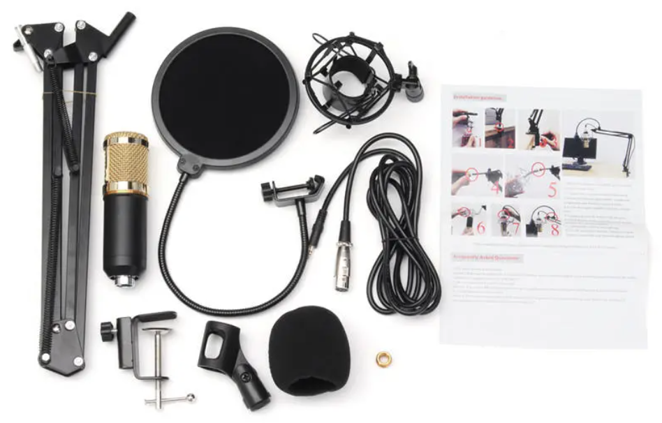BM800 Studio Condenser Microphone Kit