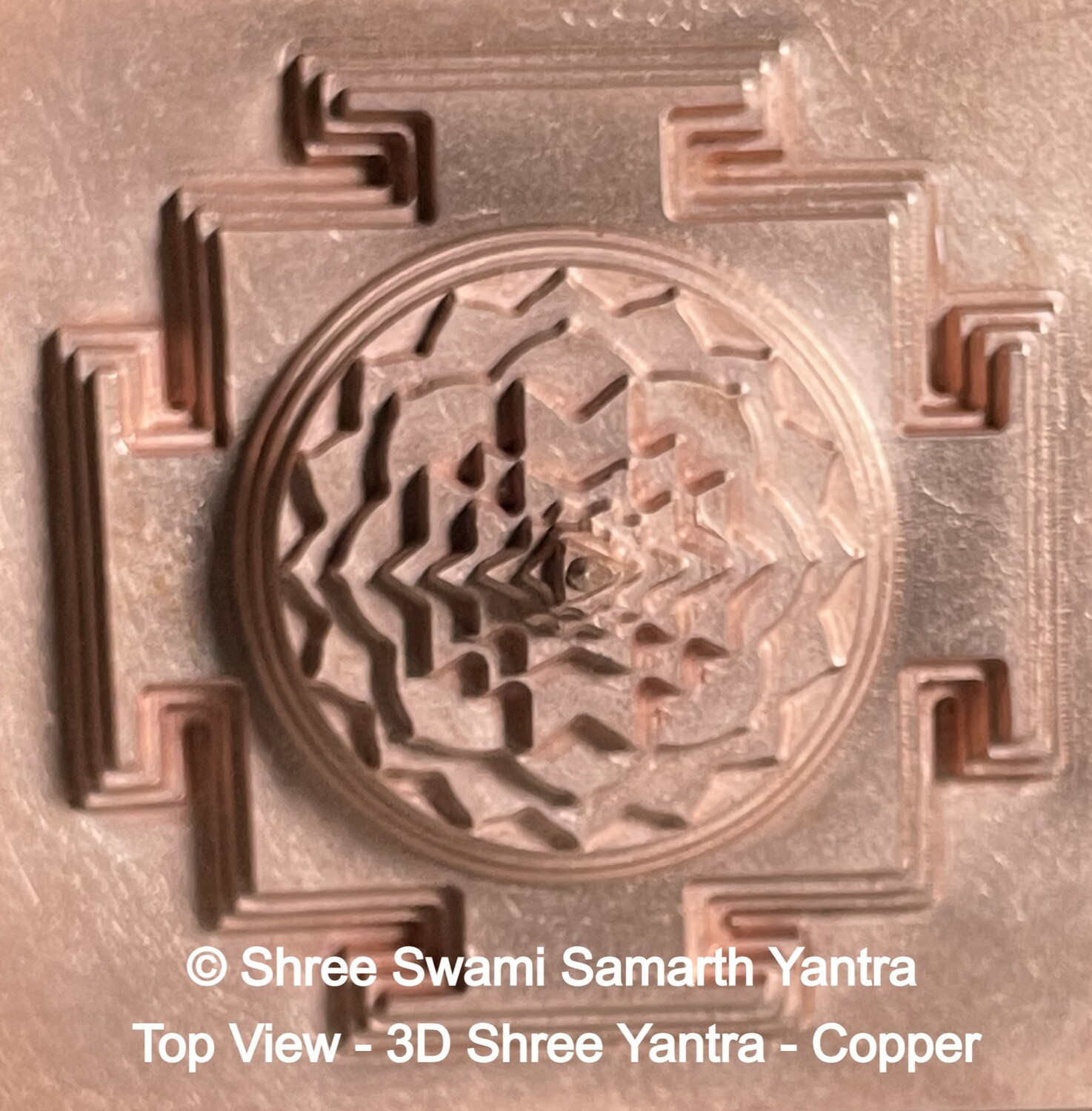 Shree Yantra Copper - 3 inch x 3 inch