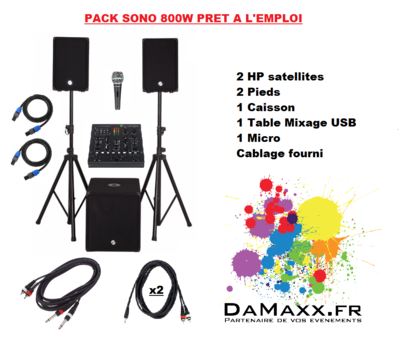 Kit Sono Pro 800w
