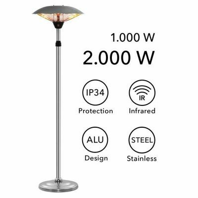 Chauffage Parasol Electrique 2000w