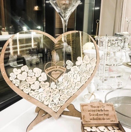 Coeur Livre d&#39;or personnalisé (Vente)