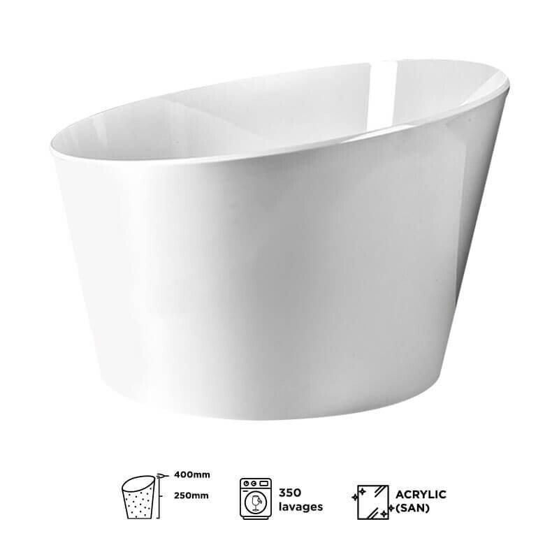 Seau vasque Champagne blanc